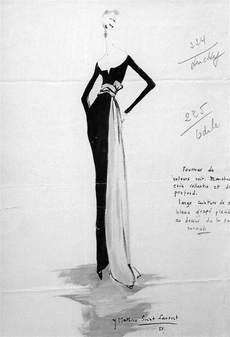 yves saint laurent designer at dior|ysl dior drawings.